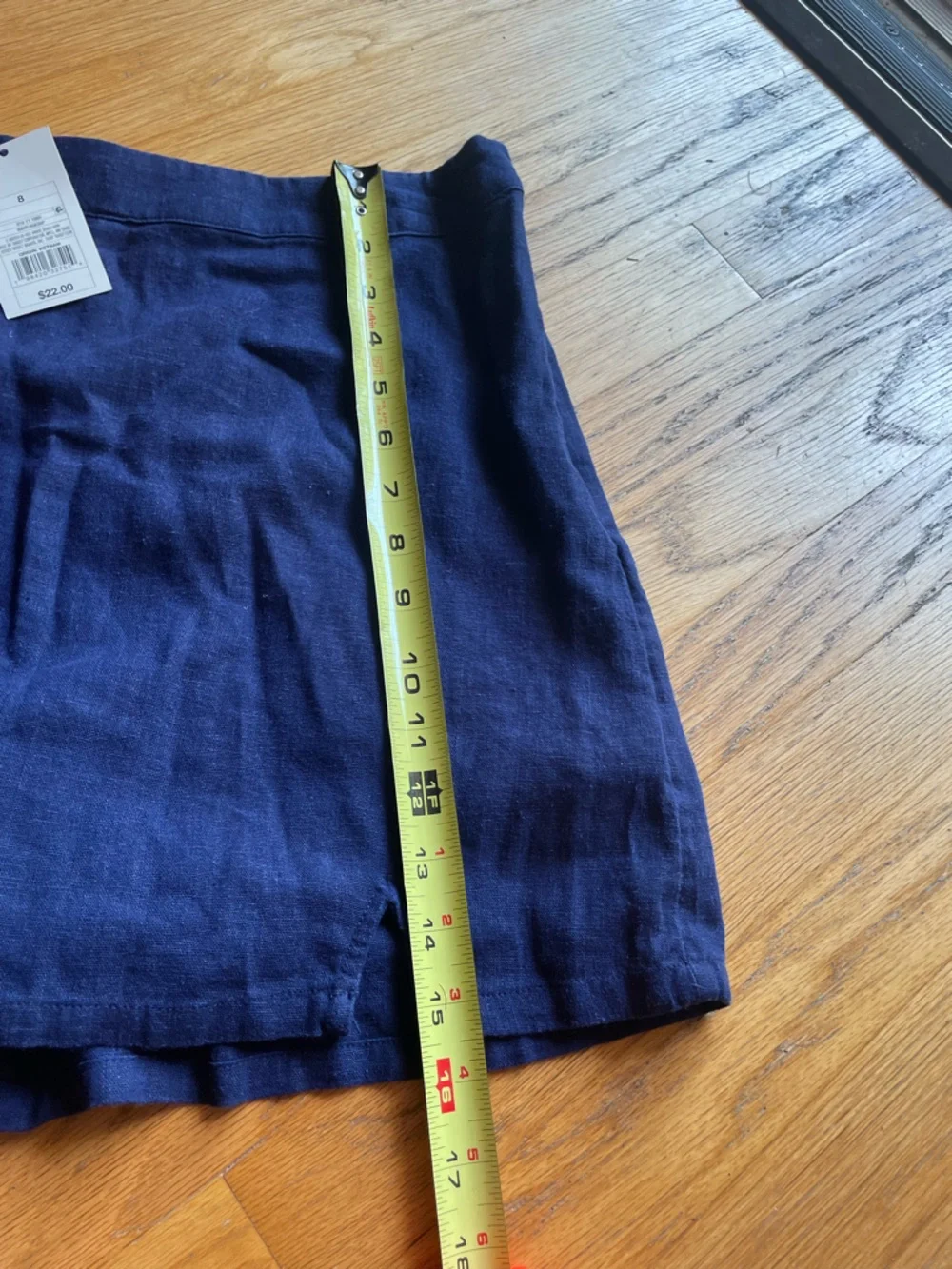 NWT Target A New Day Linen/nylon Blend High rise navy skort - Picture 9 of 13